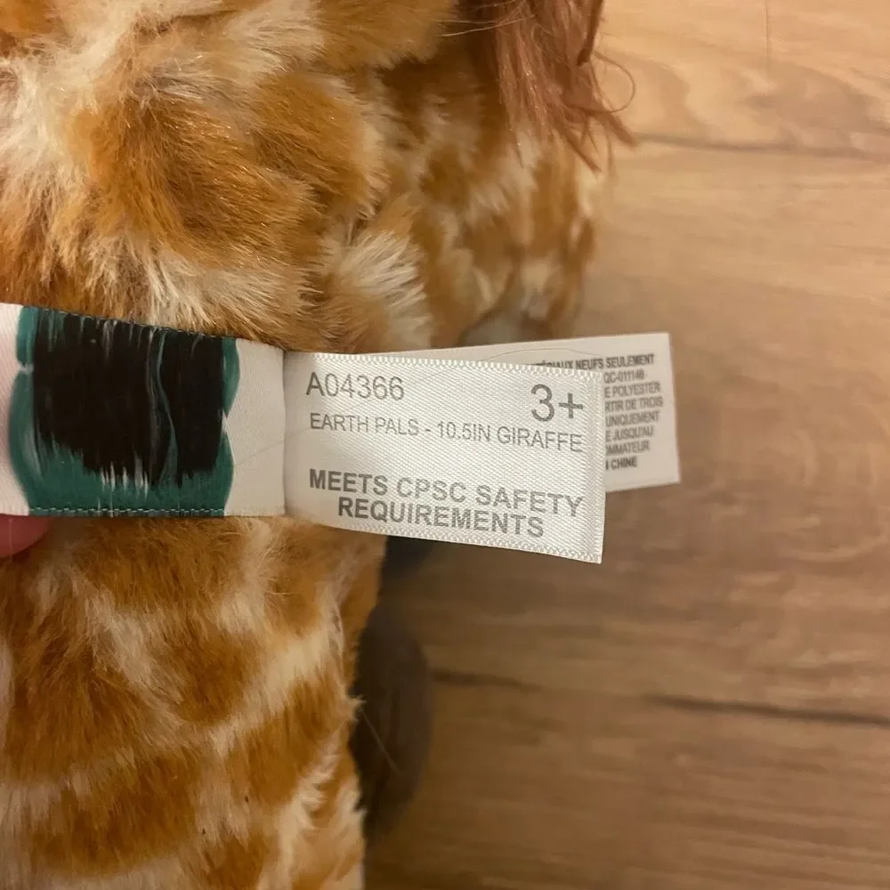 Fiesta Earth Pals Giraffe Plush Brown 15 Inch Stuffed Animal Toy